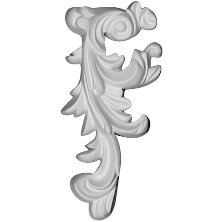 Ekena Millwork 3"W x 6 3/8"H x 7/8"P Robin Scroll Onlay, Left ONL03X06X01RB-L